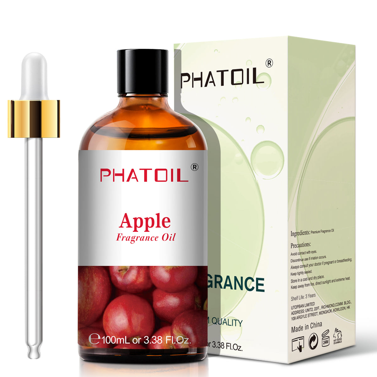 Apple Fragrance Oil-3.38Oz-Package-PHATOIL