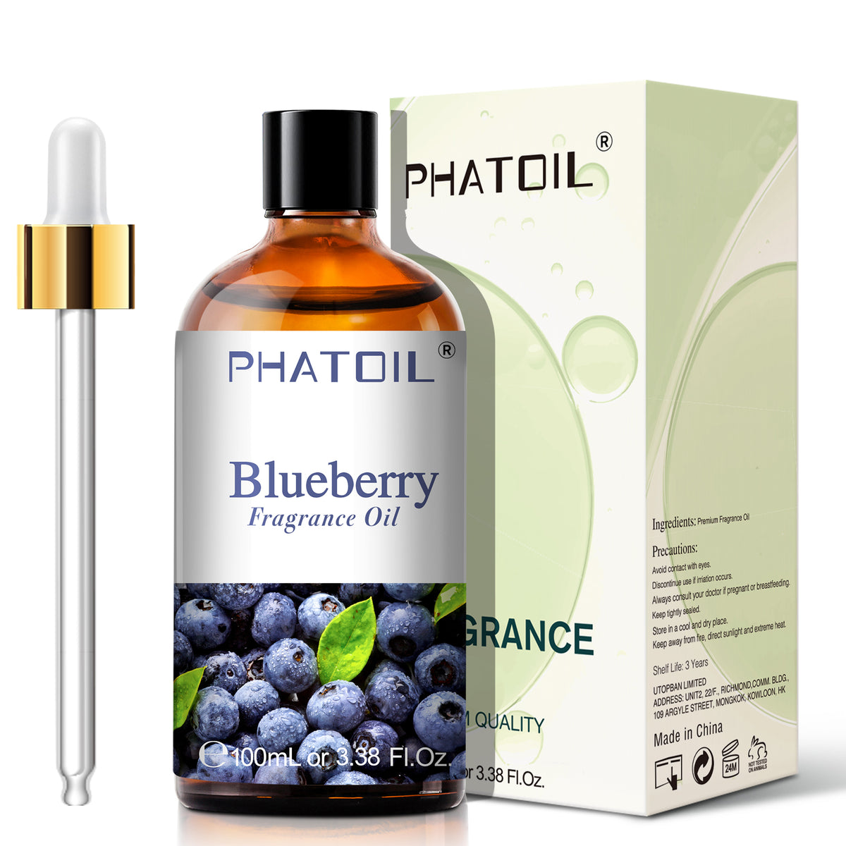Blueberry Fragrance Oil-3.38Oz-Package-PHATOIL